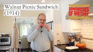 Walnut Picnic Sandwich (1914) on Sandwiches of History⁣
