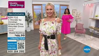 Download Lagu C Wonder by Christian Siriano Off the Shoulder Dress MP3
