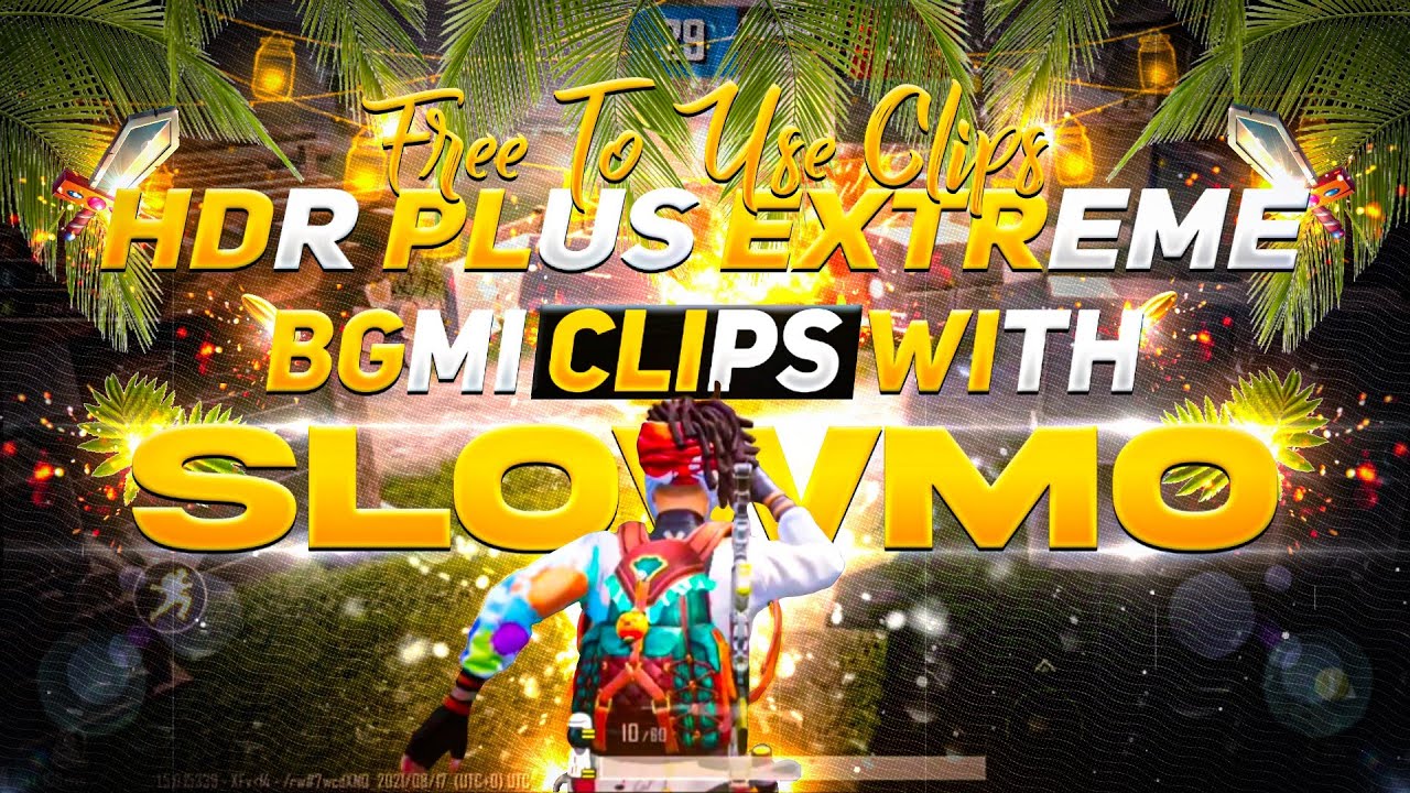 [FREE TO USE] PUBG Mobile 60fps HDR + Extreme Colorfull Graphics | TDM Slowmo Clips