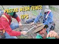 Tricks and tools to tie and crimp mesh fencing mid run gut strain
