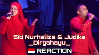 Siti Nurhaliza & Judika - Dirgahayu - Konser Tokti 🇮🇩 Reaction // Ini Luar Biasa Sekali