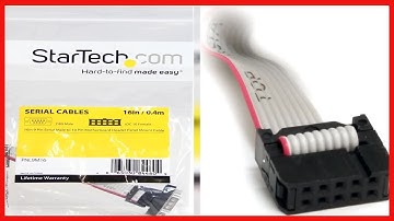 StarTech.com 16in 9 Pin Serial Male to 10 Pin Motherboard Header Panel Mount Cable