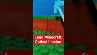 Lego Minecraft Optical Illusion #stopmotion #lego #minecraft