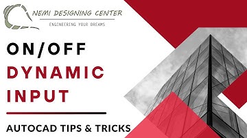 How to On/Off Dynamic Input? | AutoCAD Tips & Tricks | Nemi Designing Center | #autocaddynamicinput