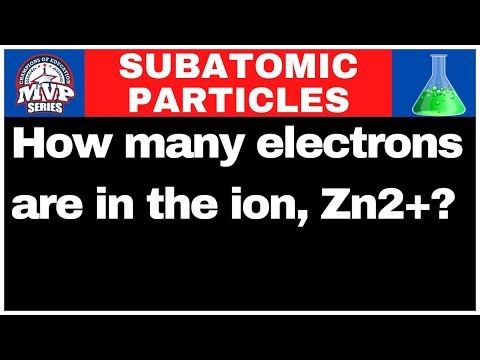 How many electrons are in the ion, Zn2+?