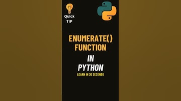 Python enumerate() function #pythonbasics #pythonchallenge #python #programming #pythontutorial