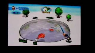 Wii play fishing - best score 4430