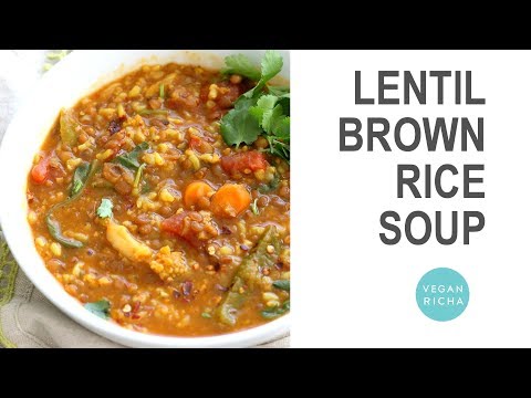 brown rice lentil soup