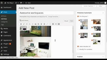 Wordpress Pinterest Automatic Plugin | tự động ghim hình ảnh từ bài đăng của bạn vào pinterest.com