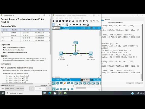 4.4.8 Packet Tracer - Troubleshoot Inter VLAN Routing
