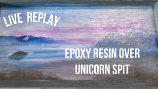 #epoxy #resin over #unicornspit #treasurebox #functionalart #artisticvivations #alcoholink #art