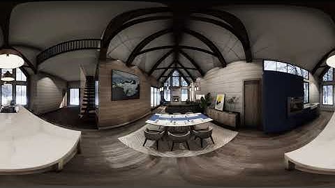 Winter House 360°  - SketchUp project rendered with VORTEK Spaces