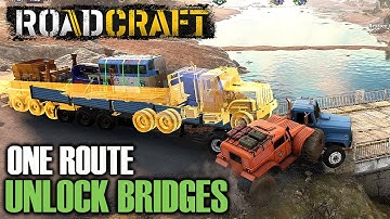 The Most Impossible Route in ROADCRAFT to Unlock Bridges in Contamination