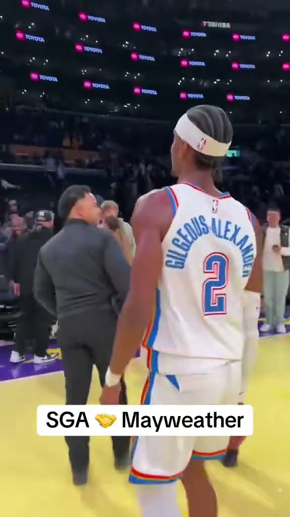 SGA found Floyd Mayweather after the win in LA ?