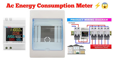 amiciSense 6 in 1 AC 40-300V 100A Digital Energy Meter
