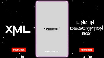 CHOTTE CHOTTE TREND 🥵💥 || NEW XML PRESET BY @Minhaj9xEditz 💕 || #xml #xmlpreset #minhajeditz19