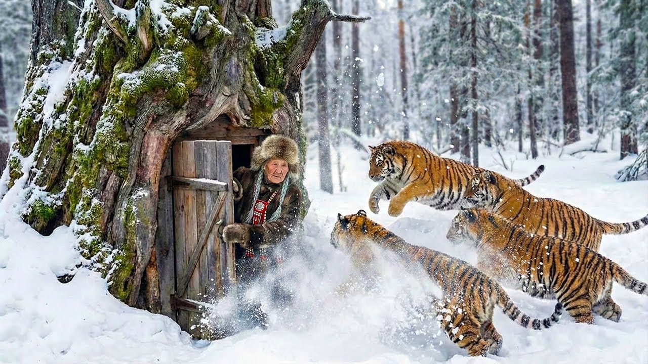 80-Year-Old Widow Lives Inside A Tree And Escapes From A Pack Of Siberian Tigers | Extreme Yakutia