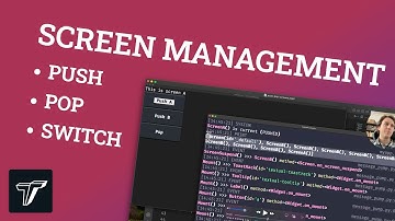 Basic screen management in Textual: pushing, popping, and switching screens