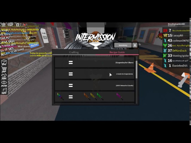 Roblox Assassin Crafting A Rainbow Seer Youtube - rainbow seer roblox