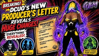 BREAKING: DCUO's NEW Producer's Letter Reveals HUGE Changes!!