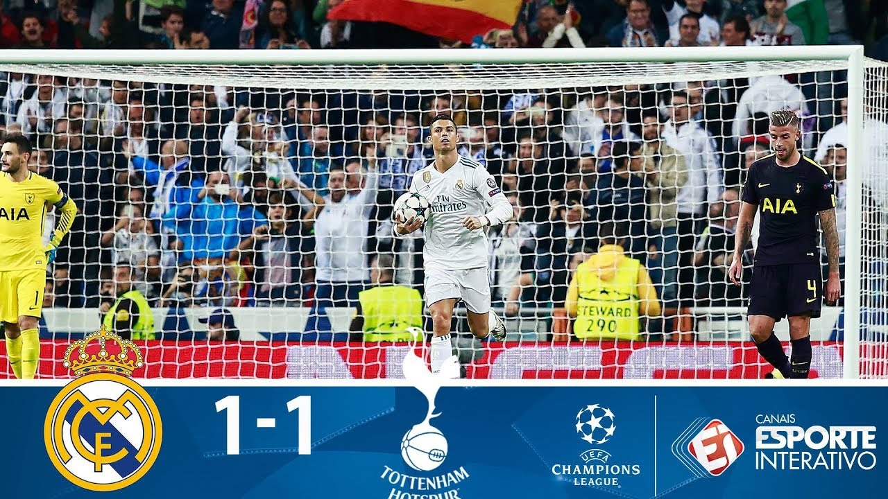 Melhores Momentos –  Real Madrid 1 x 1 Tottenham – Champions League (17/10/17)