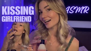 ASMR girlfriend teaches you how to kiss