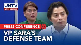 PRESSCON: Defense panel addresses Day 2 of VP Sara Duterte's impeachment trial | July 7, 2026