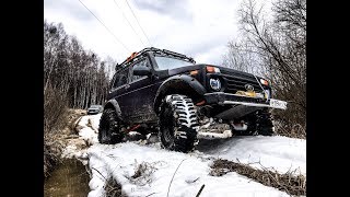 видео: Нивы на 33-х богерах и гудричах. Разведка нового оффроуд маршрута картинка: Нивы на 33-х богерах и гудричах. Разведка нового оффроуд маршрута