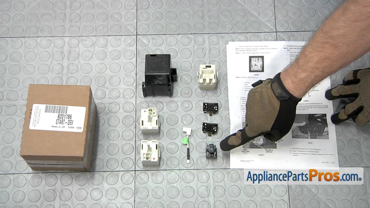 Refrigerator Compressor Starting Device Kit (part #8201786 ... refrigerator compressor relay wiring diagram 