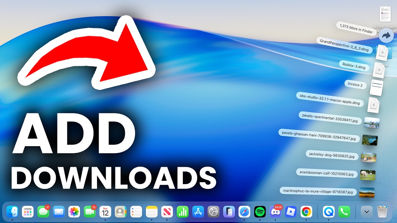 How To Add Downloads To Dock On Mac - Step By Step - YouTube