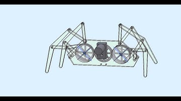 Caltech Ditch Day 2011 - Klann linkage walker simulation