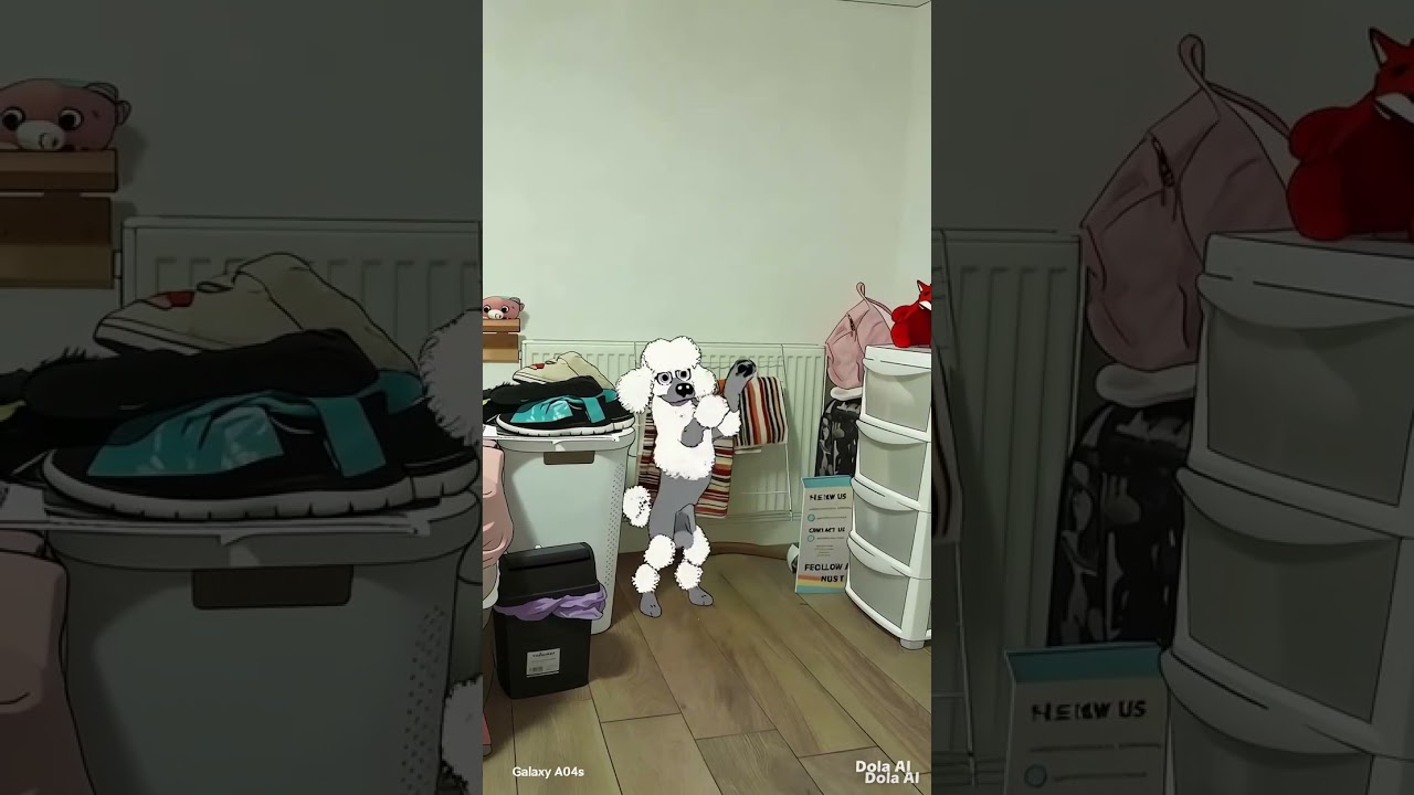 A Poodle from Petz 5 appeared in my bedroom. I'm not surprised.