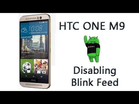 HTC ONE M9 . पर ब्लिंक फीड कैसे निकालें