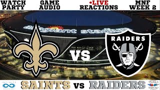 NFL MNF Week 2 New Orleans Saints vs Las Vegas Raiders Game Audio\/Scoreboard\/Reactions