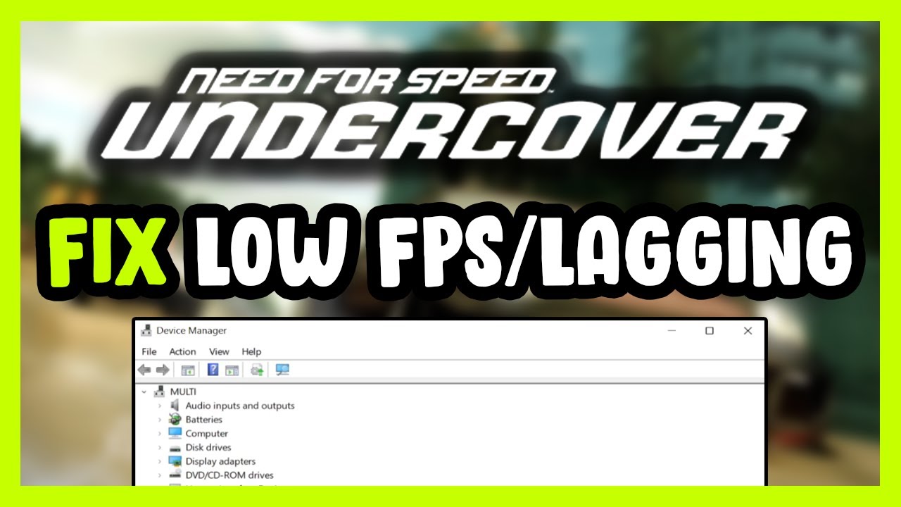 How to FIX Need for Speed: Undercover Low FPS Drops & Lagging! - YouTube