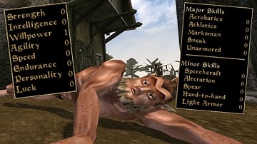 I Started Morrowind with (almost) Everything at ZERO