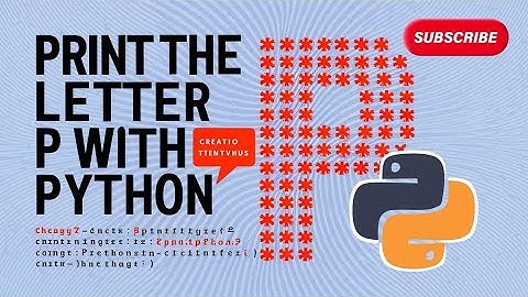 How to print latter p in Asterisk with python #python  #pythontutorial