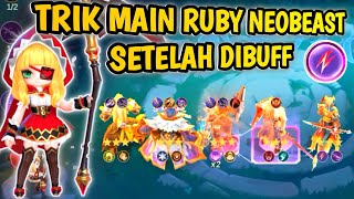 THIS IS BROKEN OP!!! || HOW TO PLAY COMMANDER RUBY NEOBEAST AFTER THE LATEST BUFF || MCGG