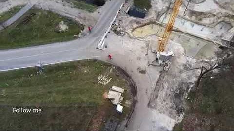 Follow me mode with Parrot Anafi drone