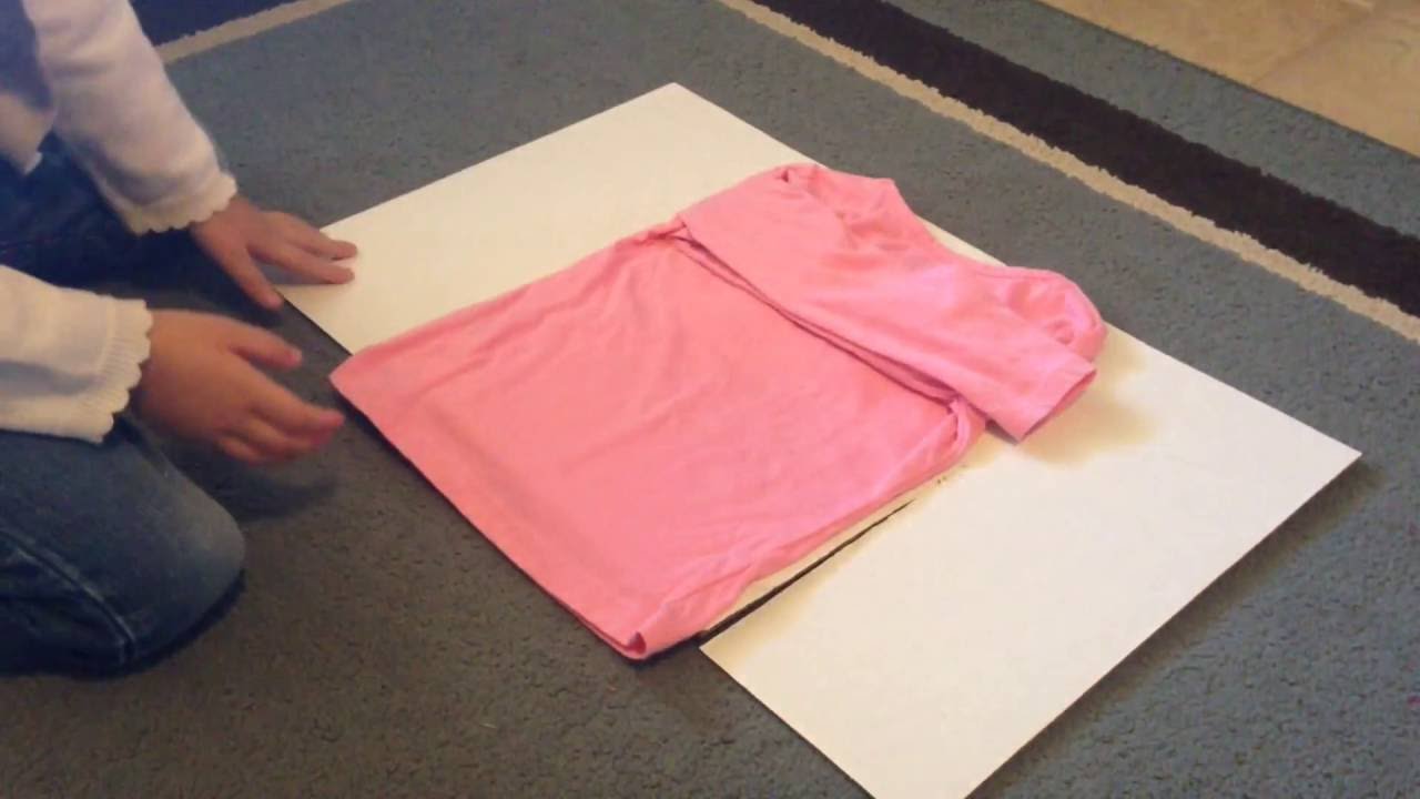 How to fold shirts easily (for kids and adults) YouTube