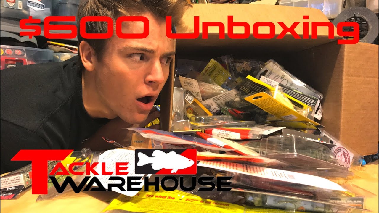 MASSIVE 600 Tackle Warehouse Unboxing Tackle for the ENTIRE YEAR