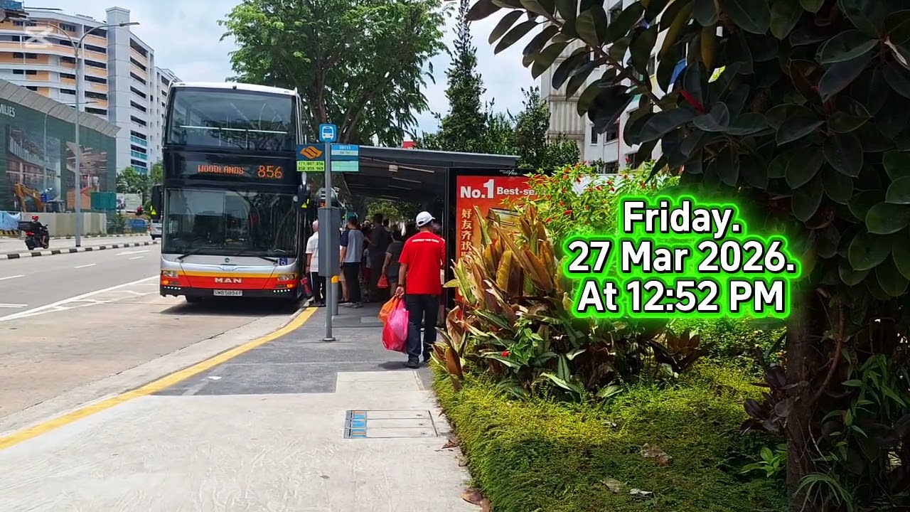 SMB5894P Bus Service 856. Departing Yishun Blk 701. MAN A95. Euro 5. (Batch 1) DD Bus. 27/03/26.