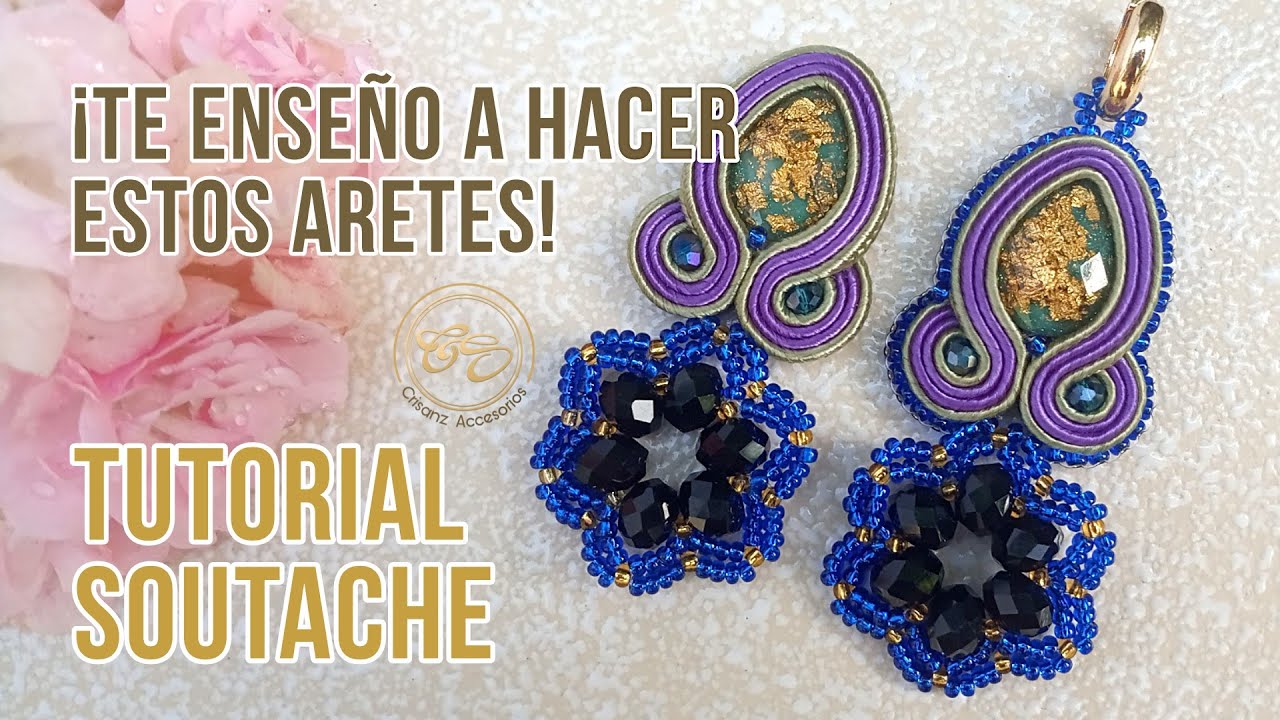APRENDE PASO A PASO cómo hacer ARETES SOUTACHE + TIPS para la Elaboración 1/2💎@crisanz.accesorios