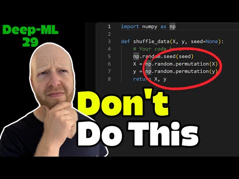 Training Data Pipeline IMPORTANT Tip: Deep-ML 29