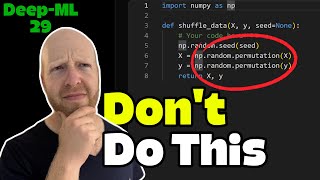 Training Data Pipeline IMPORTANT Tip: Deep-ML 29