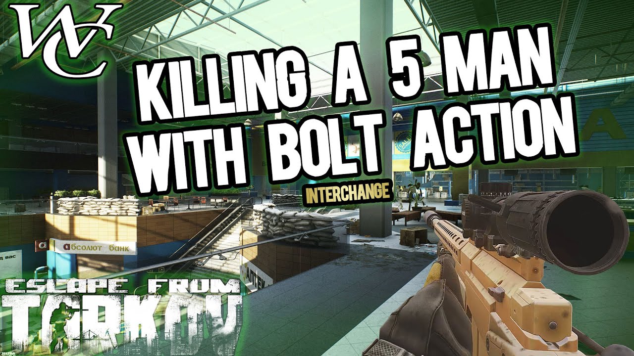 .338 bolt action on INTERCHANGE Escape from Tarkov YouTube
