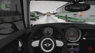 City Car Driving - MINI John Cooper Works | Snow drive screenshot 4