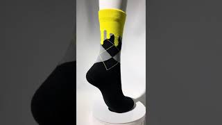Customized jacquard socks + embroidered logo