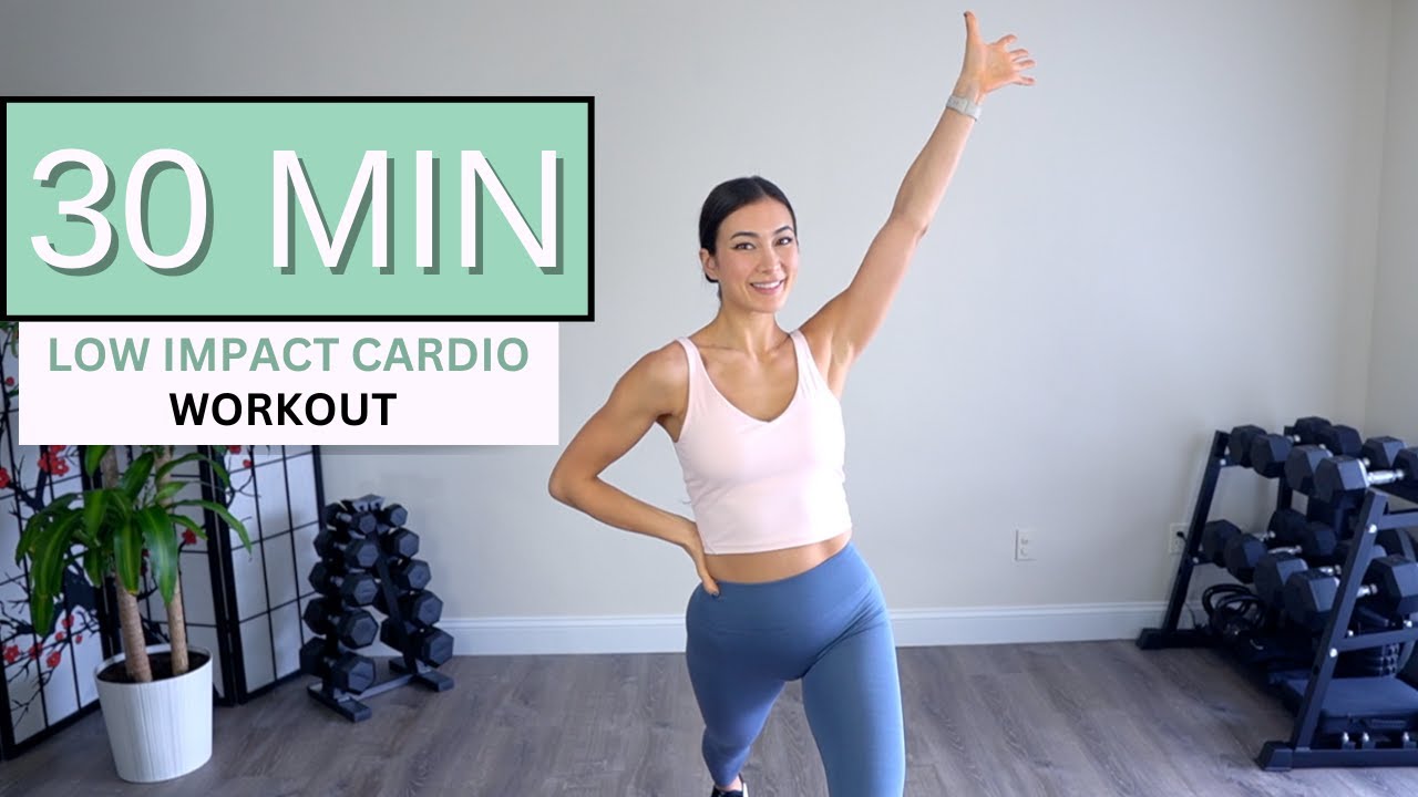 CARDIO for bad knees || low impact aerobics with music for 30 minutes