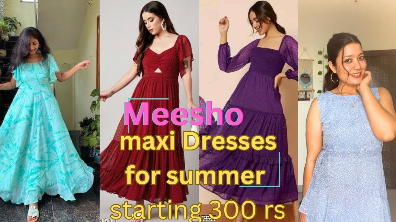 Summer dresses haul starts Rs.300/ from Meesho+try on haul!!Best summer ...